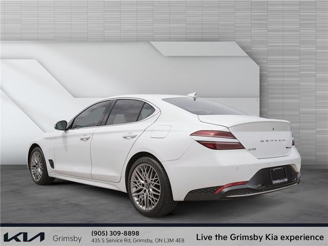2022 Genesis G70 2.0T Advanced AWD | NAVI | PANO ROOF | RED LEATHER (Stk: U3123) in Grimsby - Image 4 of 19