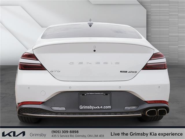 2022 Genesis G70 2.0T Advanced AWD | NAVI | PANO ROOF | RED LEATHER (Stk: U3123) in Grimsby - Image 5 of 19