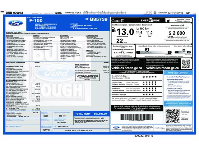 2022 Ford F-150 XLT (Stk: 14673) in Sudbury - Image 6 of 7