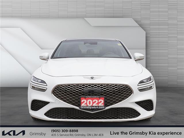 2022 Genesis G70 2.0T Advanced AWD | NAVI | PANO ROOF | RED LEATHER (Stk: U3123) in Grimsby - Image 2 of 19