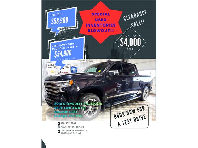 2018 Chevrolet Silverado 3500HD LTZ (Stk: U981) in Melfort - Image 1 of 12