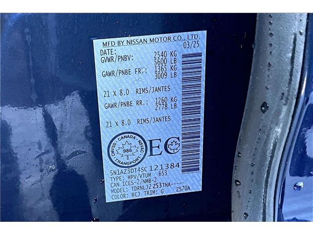 2025 Nissan Murano Platinum (Stk: 25MR1384) in Cranbrook - Image 13 of 13