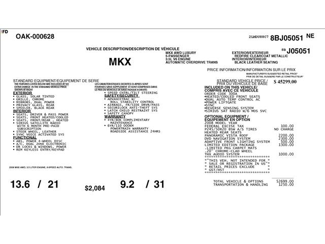 2008 Lincoln MKX Base (Stk: D5C067Z) in Oakville - Image 3 of 26