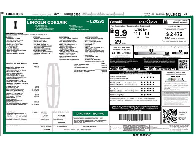 2021 Lincoln Corsair Reserve (Stk: 6C005A) in Oakville - Image 4 of 24