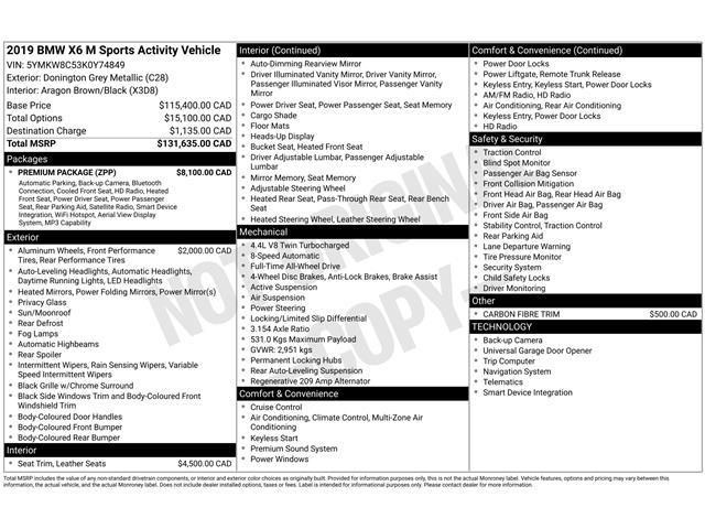 2019 BMW X6 M Base (Stk: 5F207X) in Oakville - Image 4 of 27