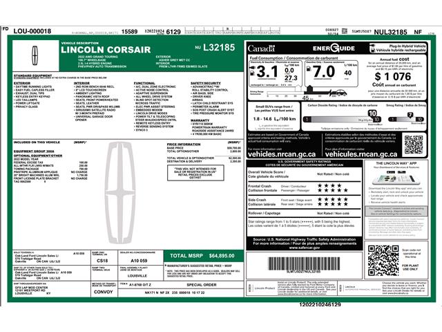 2022 Lincoln Corsair Grand Touring (Stk: D5G066A) in Oakville - Image 4 of 25