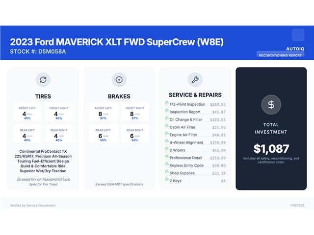 2023 Ford Maverick XLT (Stk: D5M058A) in Oakville - Image 2 of 27