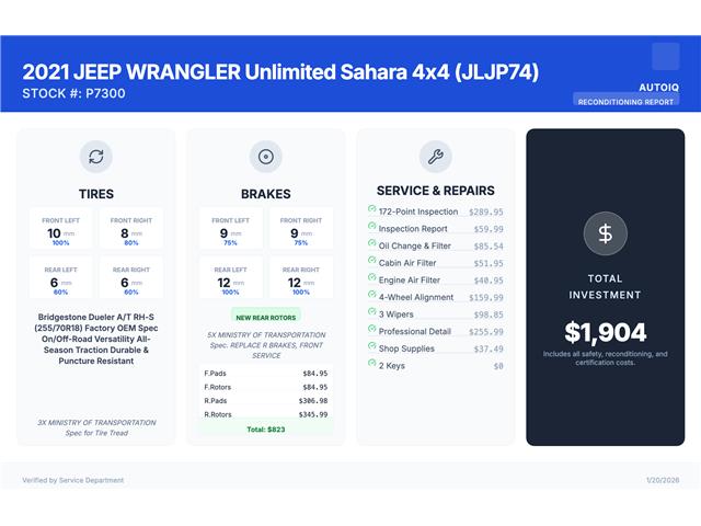 2021 Jeep Wrangler Unlimited Sahara (Stk: P7300) in Oakville - Image 2 of 28