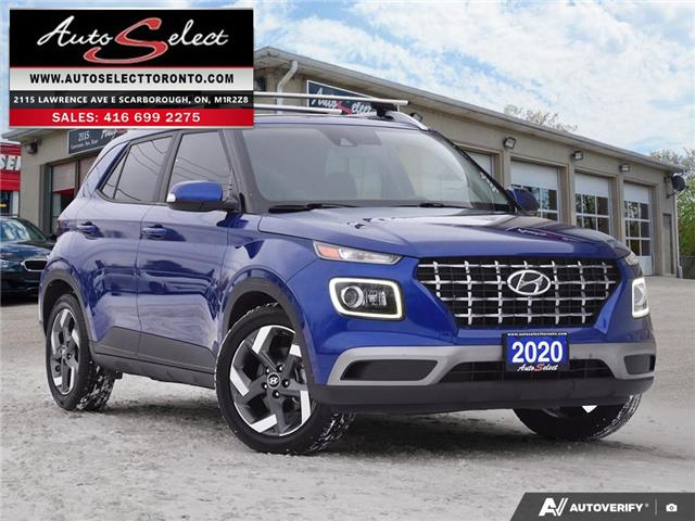 2020 Hyundai Venue Ultimate w/Black Interior (IVT) (Stk: 2TVQ82) in Scarborough - Image 1 of 28