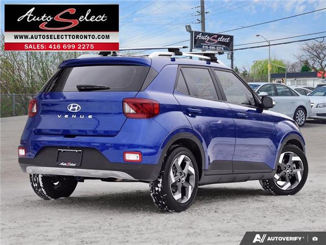 2020 Hyundai Venue Ultimate w/Black Interior (IVT) (Stk: 2TVQ82) in Scarborough - Image 4 of 28