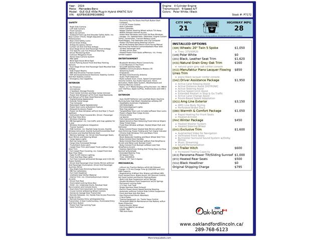 2024 Mercedes-Benz GLE 450e Base (Stk: P7172) in Oakville - Image 5 of 29