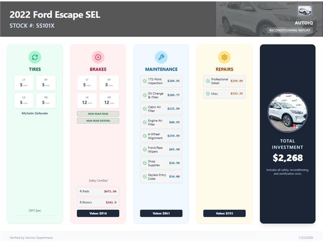 2022 Ford Escape SEL Hybrid (Stk: 5S101X) in Oakville - Image 2 of 26