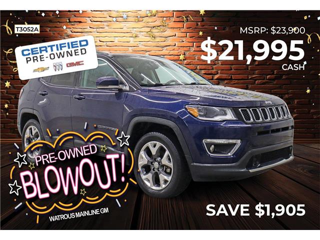 2018 Jeep Compass Limited (Stk: T3052A) in Watrous - Image 1 of 39
