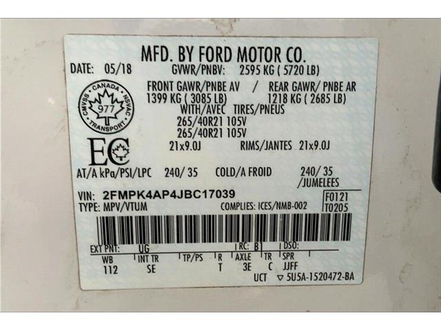 2018 Ford Edge Sport (Stk: TSP26061) in Sherwood Park - Image 30 of 30