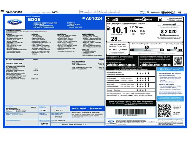 2022 Ford Edge Titanium (Stk: P7326) in Oakville - Image 4 of 28