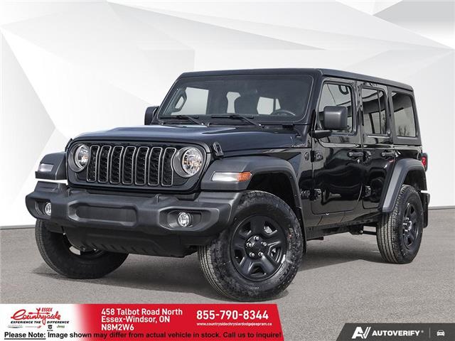 2025 Jeep Wrangler Sport Black with 10km at $65,952