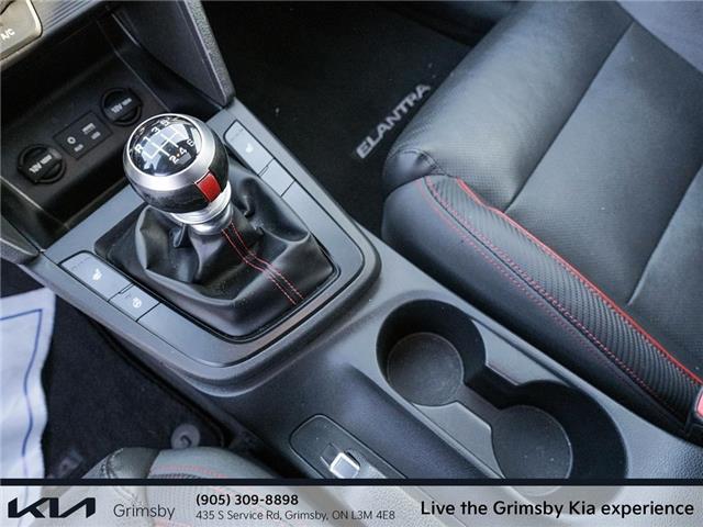 2019 Hyundai Elantra Sport | MANUAL | LEATHER |SUNROOF | CLEAN CAR FAX (Stk: U3223) in Grimsby - Image 18 of 18