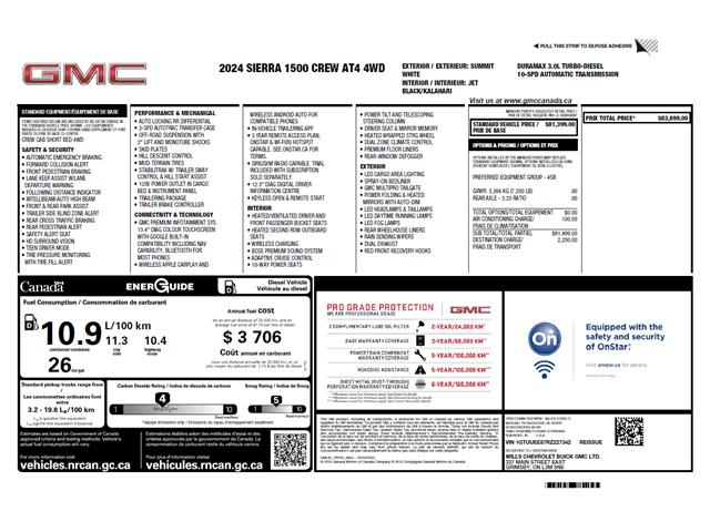 2024 GMC Sierra 1500 AT4 (Stk: T196A) in Grimsby - Image 2 of 13