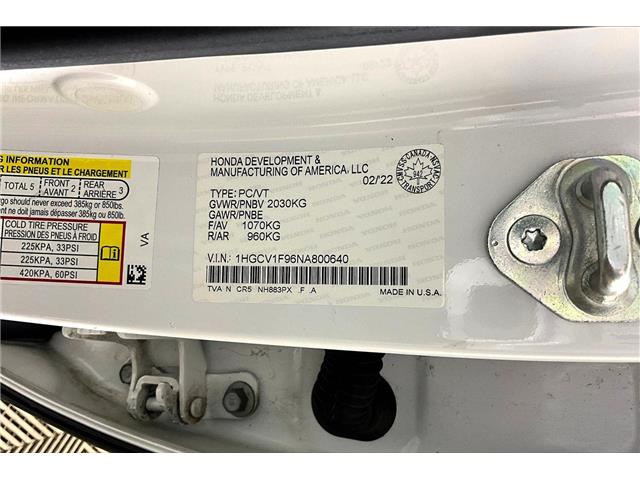 2022 Honda Accord Touring 1.5T (Stk: X3632A) in London - Image 35 of 35