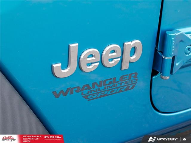 2020 Jeep Wrangler Unlimited Sport (Stk: 62592) in Essex-Windsor - Image 11 of 30