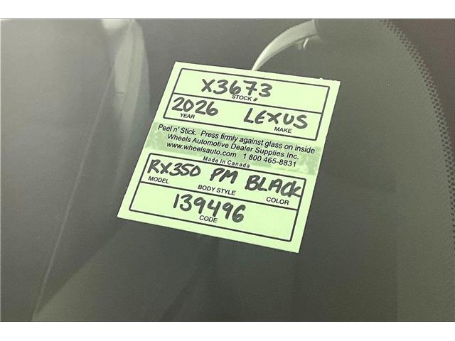2026 Lexus RX 350 Base (Stk: X3673) in London - Image 15 of 15