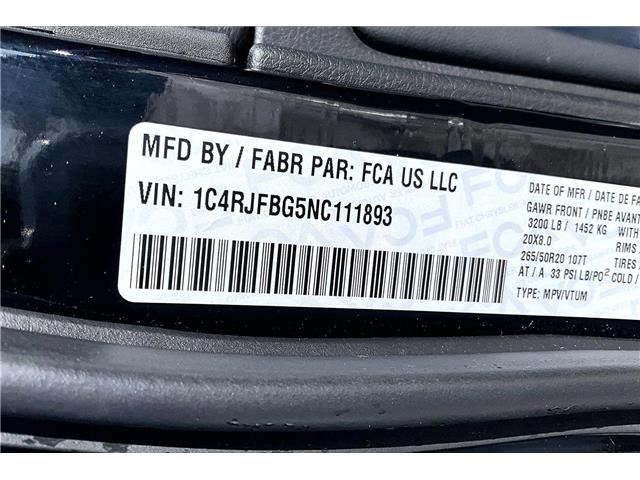 2022 Jeep Grand Cherokee WK Limited (Stk: 11893U) in Calgary - Image 34 of 34