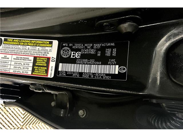 2021 Lexus ES 300h Base (Stk: X2517A) in London - Image 35 of 35 2021 Lexus ES 300h Base (Stk: X2517A) in London - Image 35 of 35