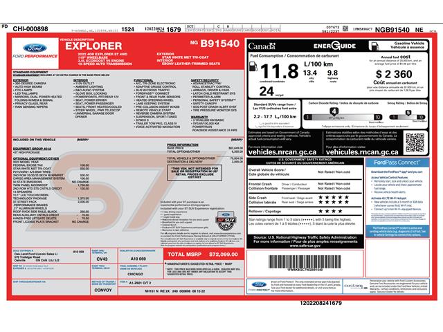 2022 Ford Explorer ST (Stk: 6L004A) in Oakville - Image 4 of 32