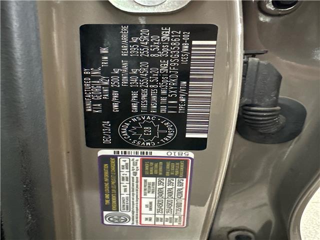 2025 Kia Sorento 2.5T X-Line Limited w/Olive Brown Interior (Stk: 43619J) in Belleville - Image 34 of 35