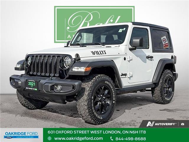 2021 Jeep Wrangler Sport (Stk: D55302A) in London - Image 1 of 29