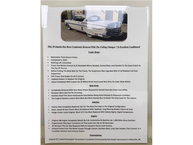 1958 Chevrolet Impala  (Stk: 104738) in Watford - Image 48 of 50