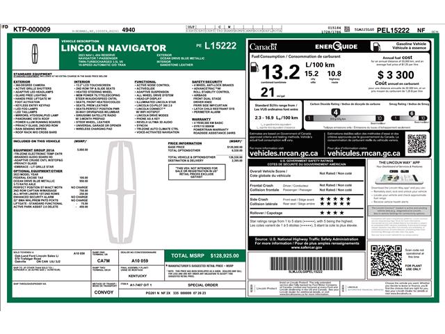 2023 Lincoln Navigator L Reserve (Stk: P7379) in Oakville - Image 4 of 18