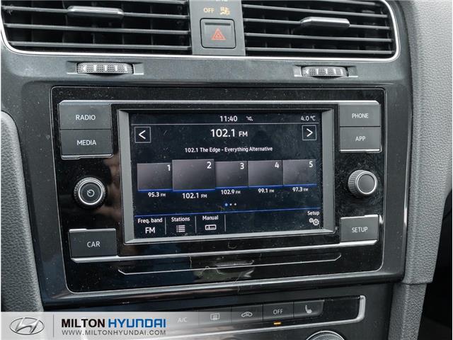 2019 Volkswagen Golf 1.4 TSI Comfortline (Stk: 028206) in Milton - Image 16 of 22