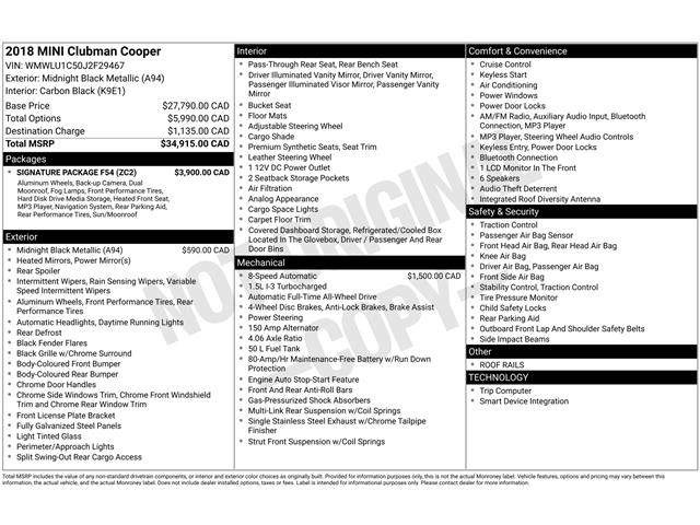 2018 MINI Clubman Cooper (Stk: P7376X) in Oakville - Image 4 of 29