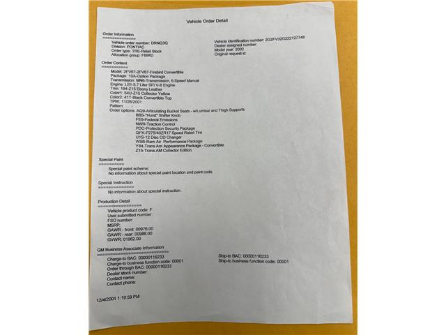 2002 Pontiac Firebird Trans Am (Stk: 122872) in Watford - Image 33 of 39