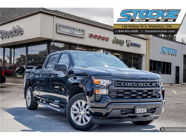 2024 Chevrolet Silverado 1500 Custom Black with 34,038km at $42,987