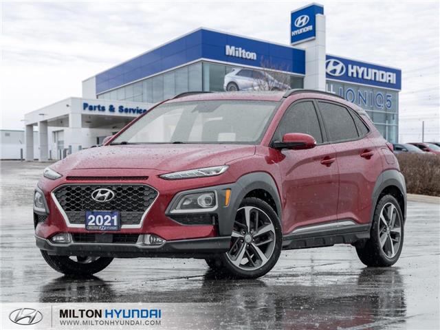 2021 Hyundai Kona 1.6T Ultimate w/Red Colour Pack (Stk: 704634) in Milton - Image 1 of 26