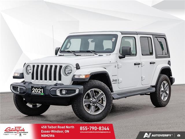 2021 Jeep Wrangler Unlimited Sahara (Stk: 626171) in Essex-Windsor - Image 1 of 30