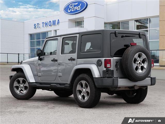 2017 Jeep Wrangler Unlimited Sahara (Stk: 6285A) in St. Thomas - Image 4 of 27