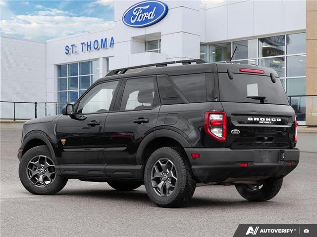 2022 Ford Bronco Sport Badlands (Stk: 7790A) in St. Thomas - Image 4 of 27