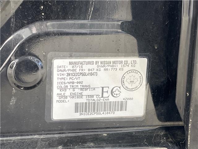 2016 Nissan Versa Note 1.6 S (Stk: V26102A) in Mississauga - Image 19 of 19
