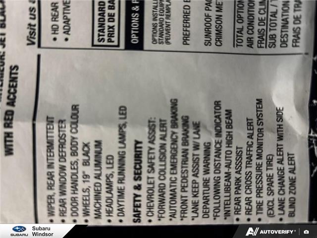 2025 Chevrolet Trax 2RS (Stk: 6010B) in Tecumseh - Image 26 of 26 2025 Chevrolet Trax 2RS (Stk: 6010B) in Tecumseh - Image 26 of 26