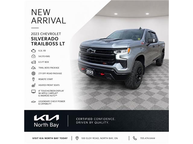2023 Chevrolet Silverado 1500 LT Trail Boss (Stk: 26-723P) in North Bay - Image 1 of 10