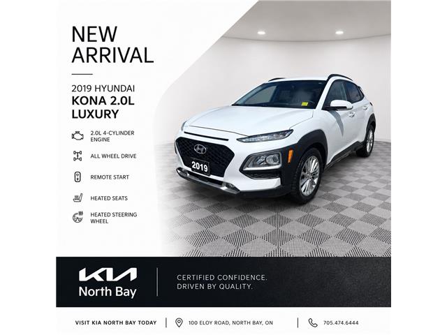 Used 2019 Hyundai Kona 2.0L Luxury Remote Start | Heated Seats and Steering | All Wheel Drive - North Bay - Kia North Bay