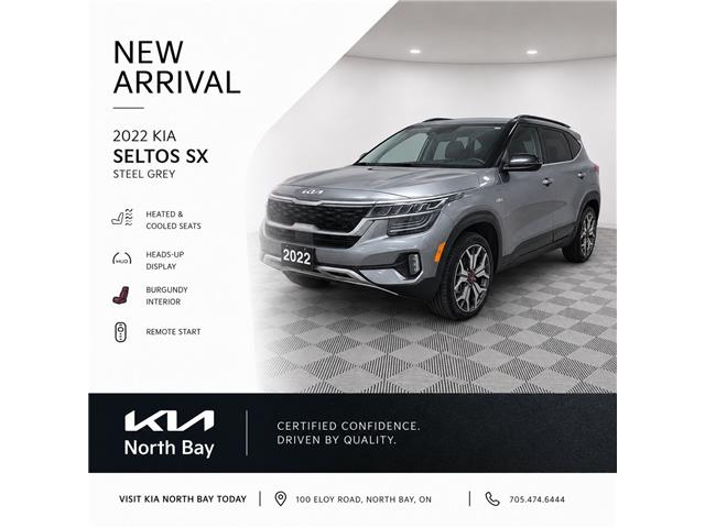 2022 Kia Seltos SX Turbo w/Burgundy Interior (Stk: 26-157A) in North Bay - Image 1 of 11
