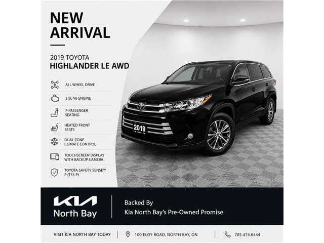 2019 Toyota Highlander LE (Stk: 26-139A) in North Bay - Image 1 of 11