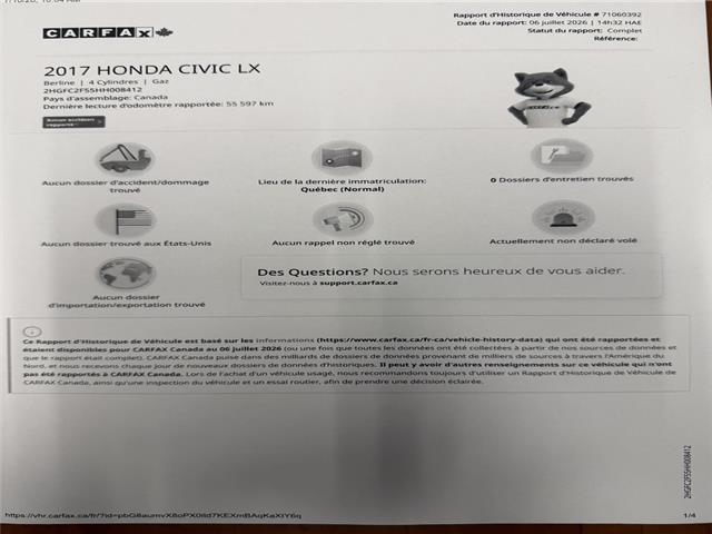 2017 Honda Civic LX (Stk: 2810) in Hawkesbury - Image 18 of 18