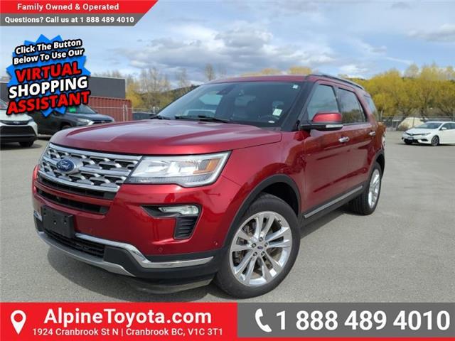 18 Ford Explorer Limited All Wheel Drive 2 3l I4 Ecoboost Heated Leather Seats Sunroof Nav Bluetooth Backup Cam At For Sale In Cranbrook Alpine Toyota